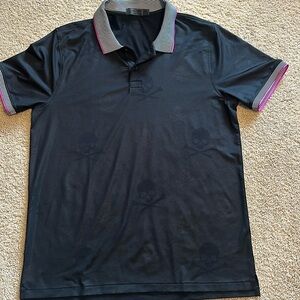 GFore Men’s Killer Embossed Skull Polo. Medium